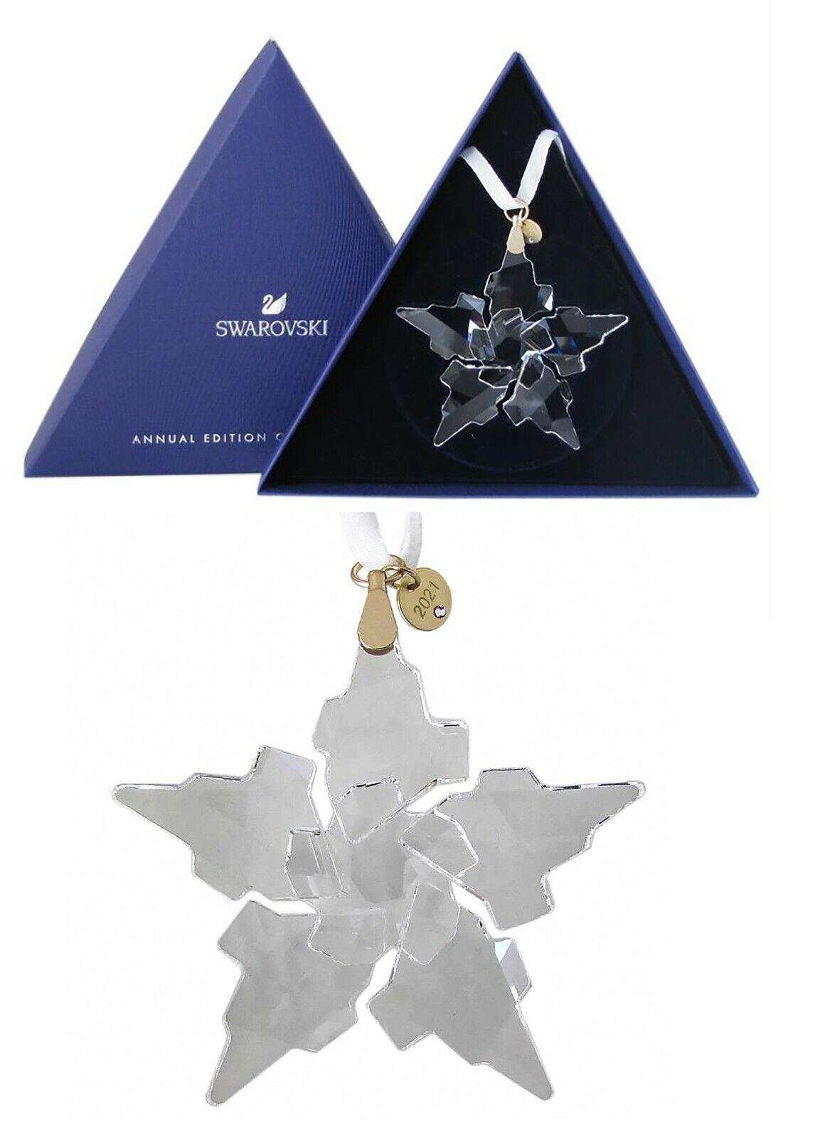 NEW Authentic Swarovski 5557796 Annual Edition 2021 Anniversary Star Ornament