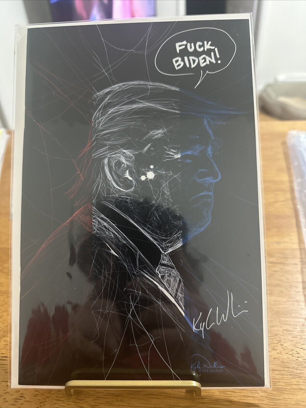 comics books Kyle Willis F*** Biden Signed Comic Would Look Great On Your Mantle
