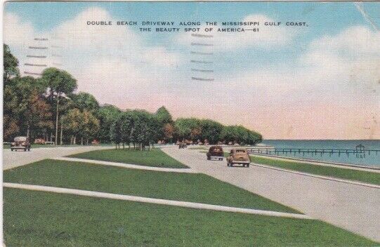 Double Beach Driveway Along The Mississippi Gulf Coast-Mississippi