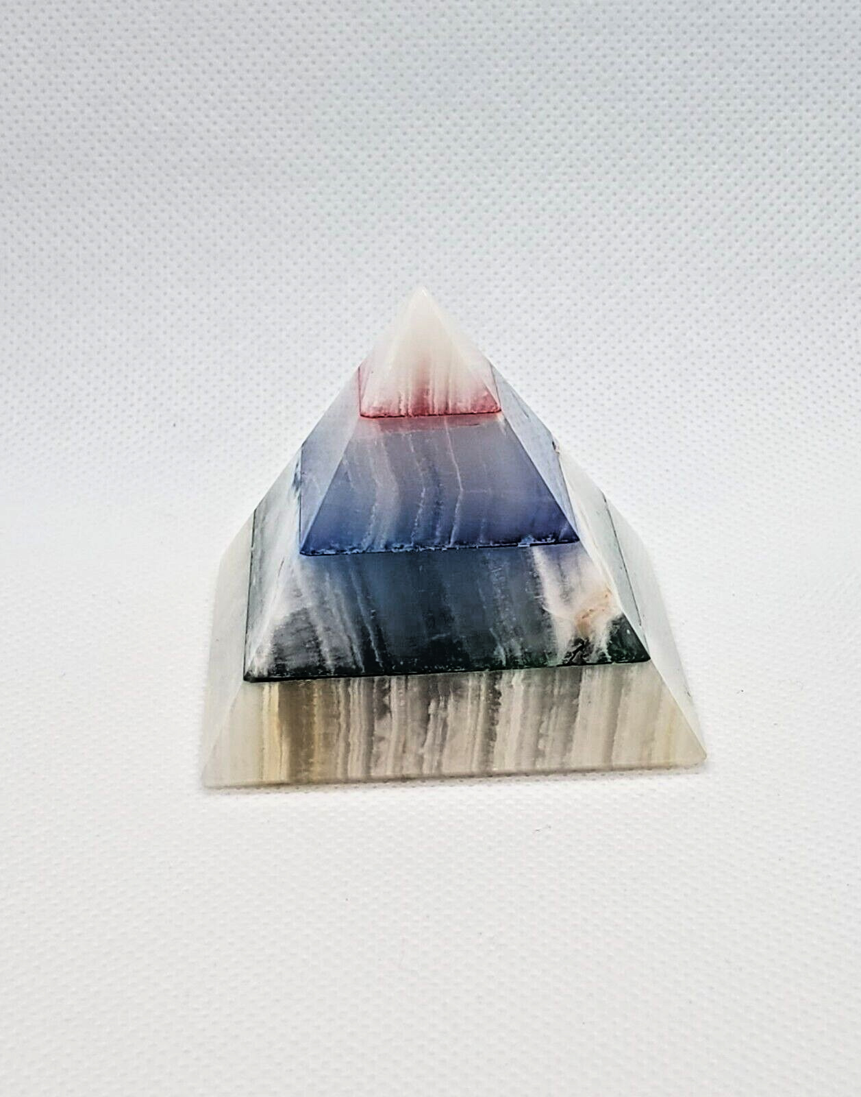 Stunning Multi-colored smooth Gemstone pyramid