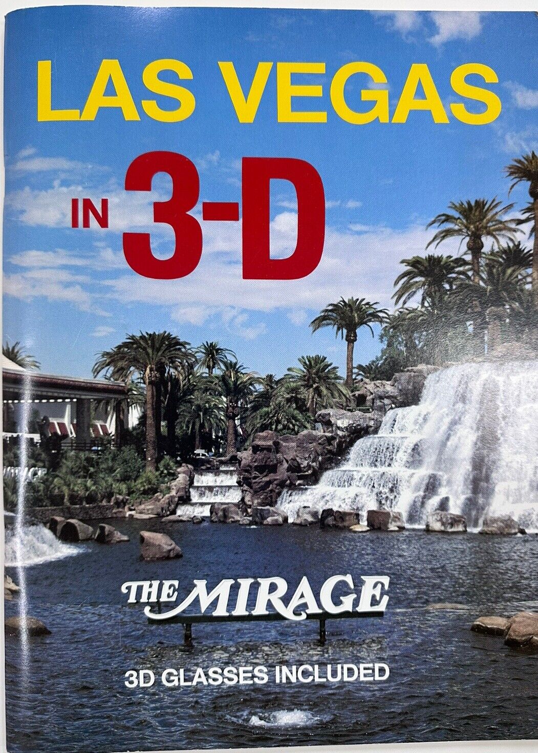 Las Vegas In 3-D The Mirage 3D Glasses  By Owen Phairis First Ed 