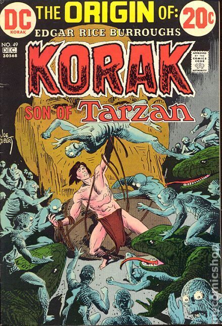 Korak Son of Tarzan #49 VG 1972 Stock Image Low Grade