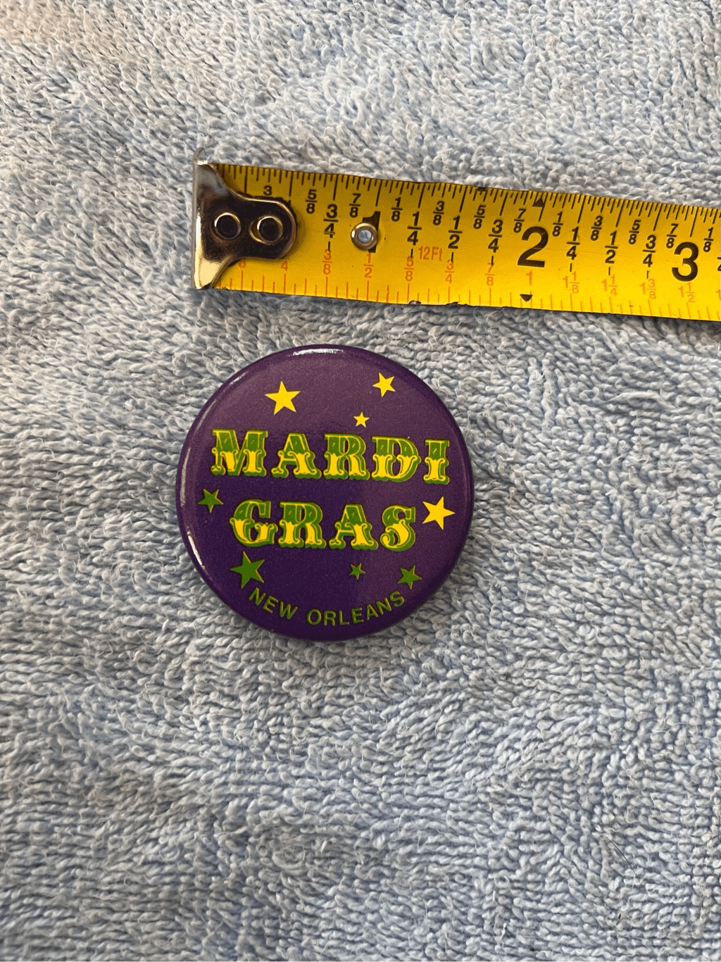 Vintage Pin-back Button Mardi Gras