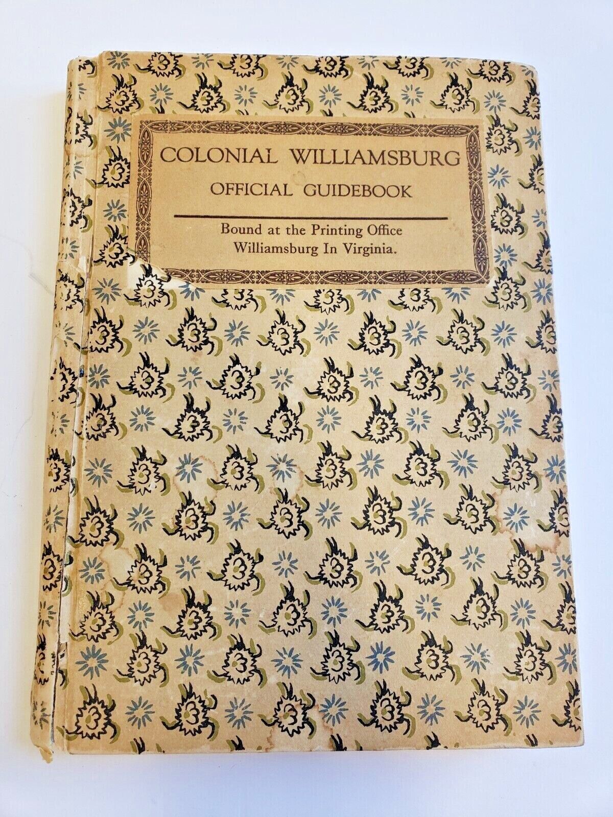COLONIAL WILLIAMSBURG OFFICIAL GUIDEBOOK 1964