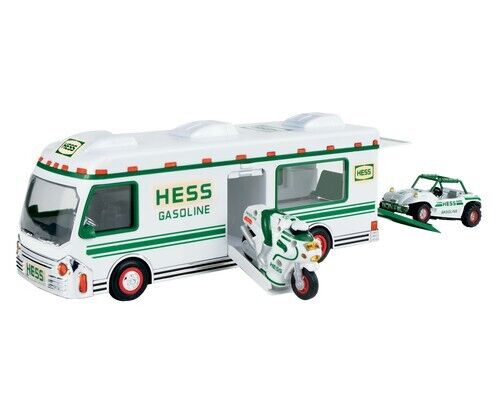 1998 HESS Recreation Van with Dune Buggy & Motorcycle MINT CONDITION NIB