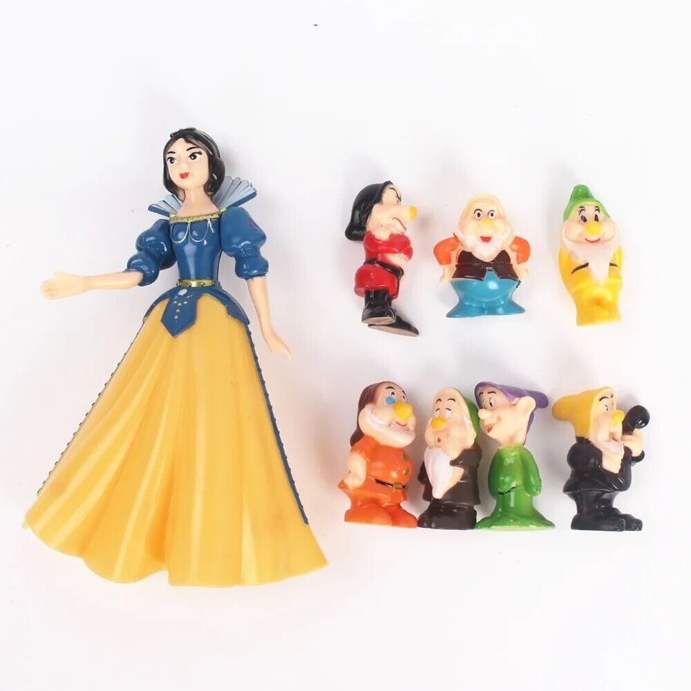 8 Pcs Disney Snow White Princess and The Seven Dwarfs Children Toys 