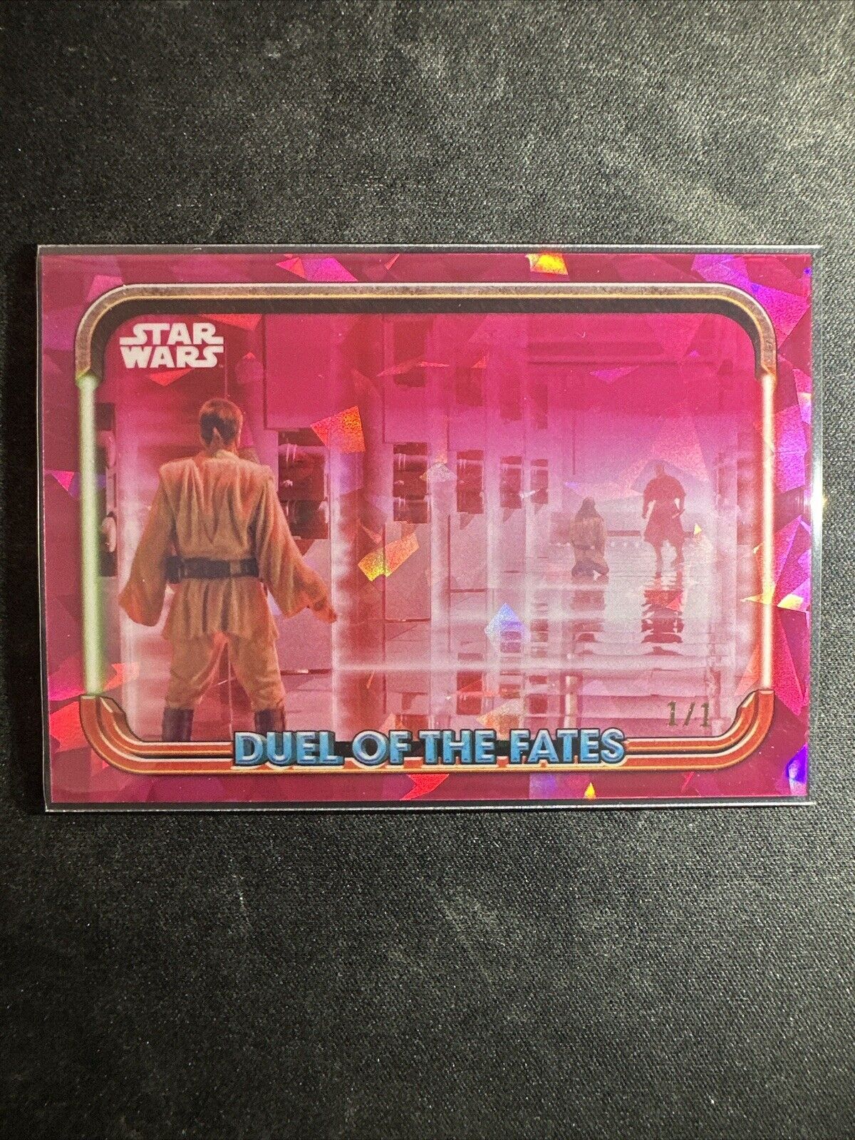 2024 Topps Chrome Star Wars Sapphire 1/1 Padparadscha Separated By Laser Gates
