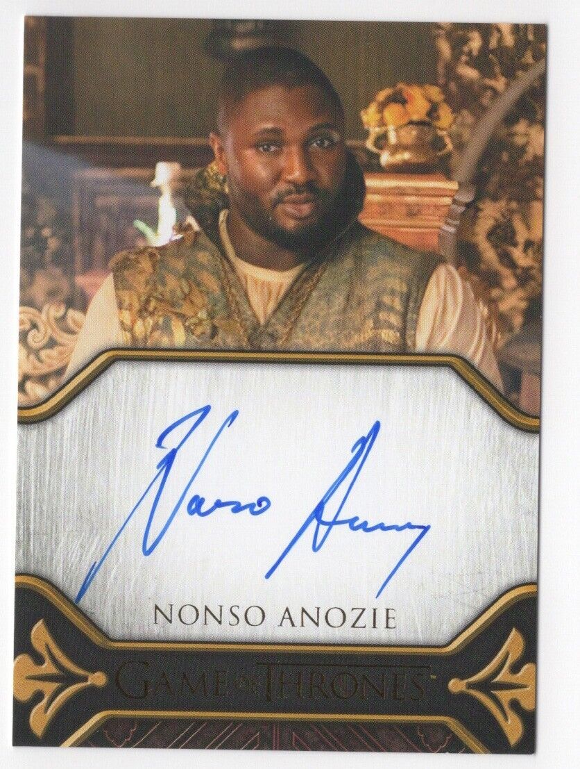 Nonso Anozie as Xaro Xhoan Daxos GAME OF THRONES Art & Images Autograph Card