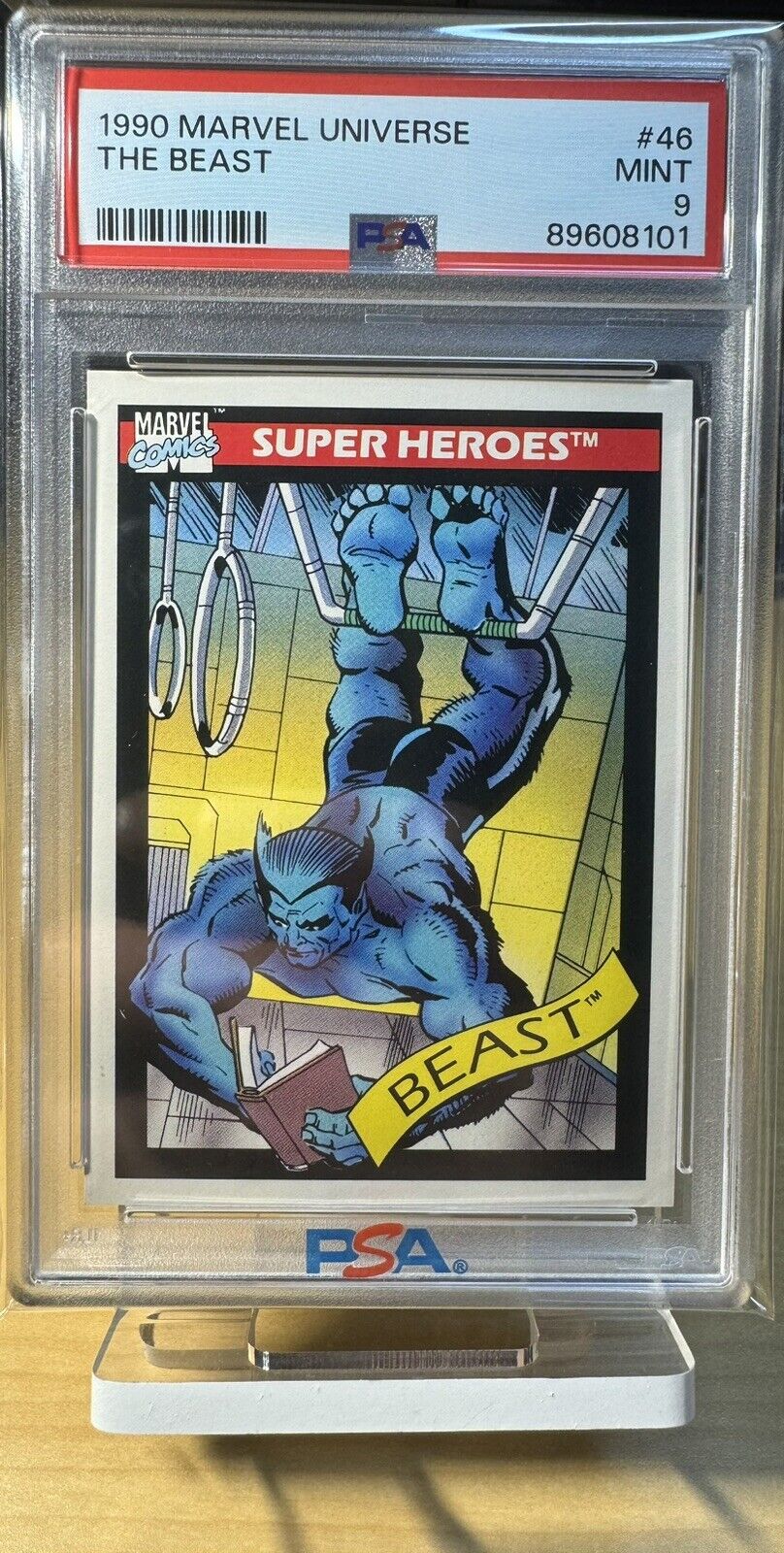 1990 Impel Marvel Universe Super Heroes Beast #46 PSA 9 MINT 1b8
