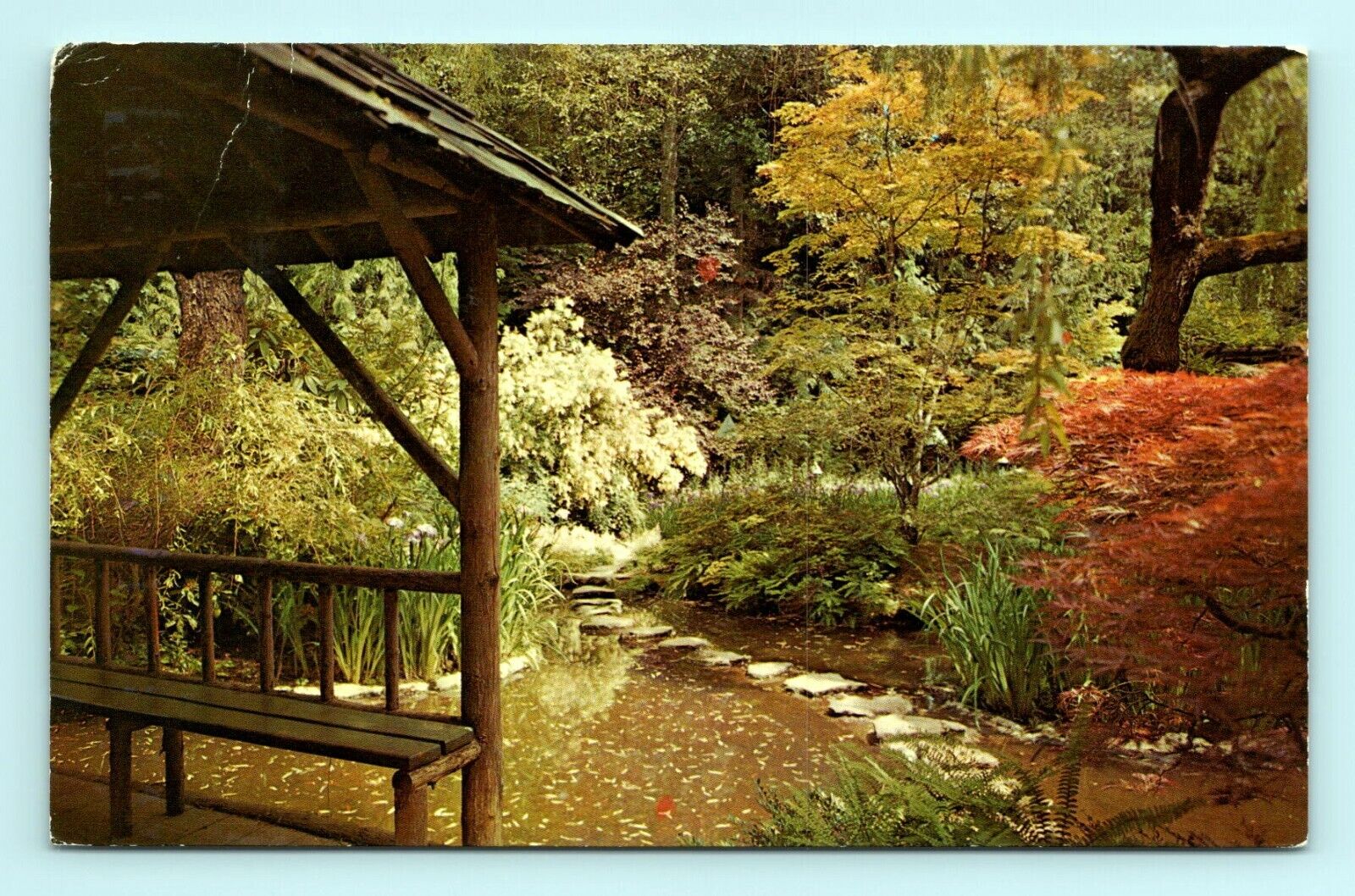 1960s postcard view Japanese Gardens The Butchart Gardens Victoria BC Canada 