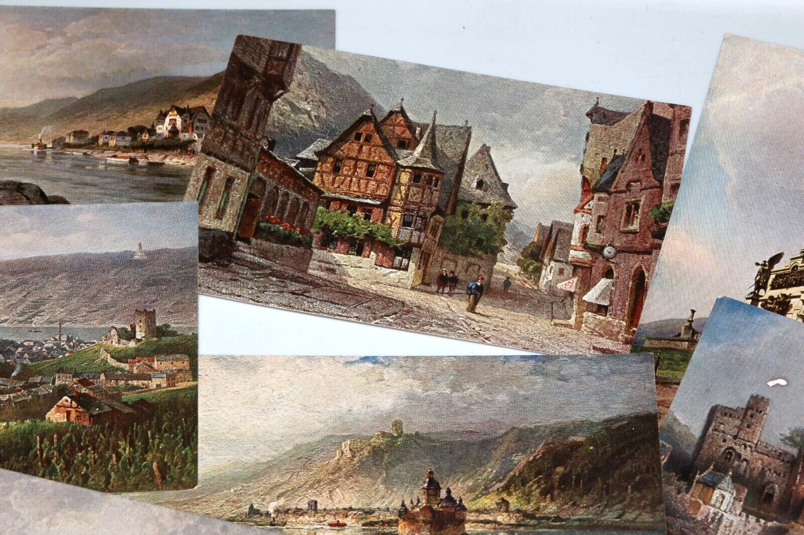 10 Postcard - Germany Gutenfels, Rudesheim, Kaub, Bingen, Bacharach【postkarte】