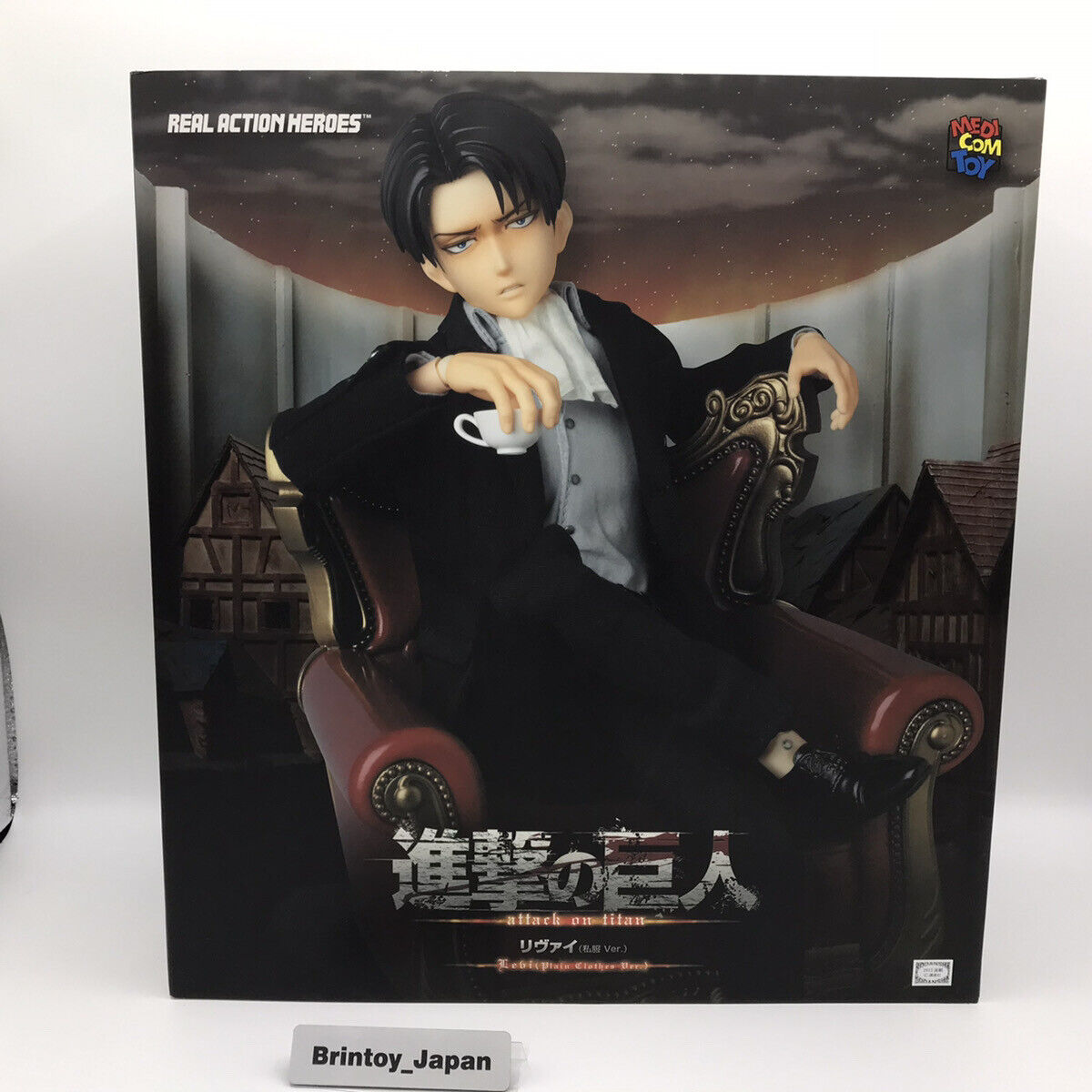 RAH Levi Medicom Toy Attack on Titan Suit Ver. Figure Real Action Heroes 1/6 