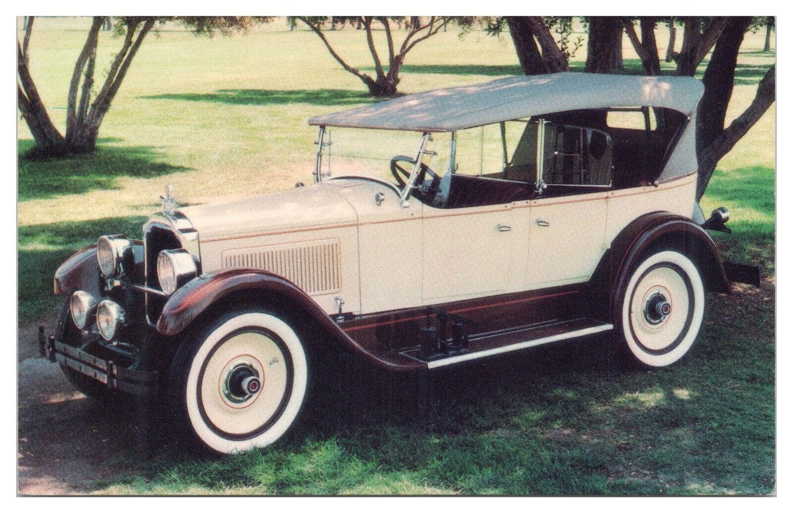 Vintage 1925 Packard 3rd Series Dual Windshield Touring Car Postcard Unposted
