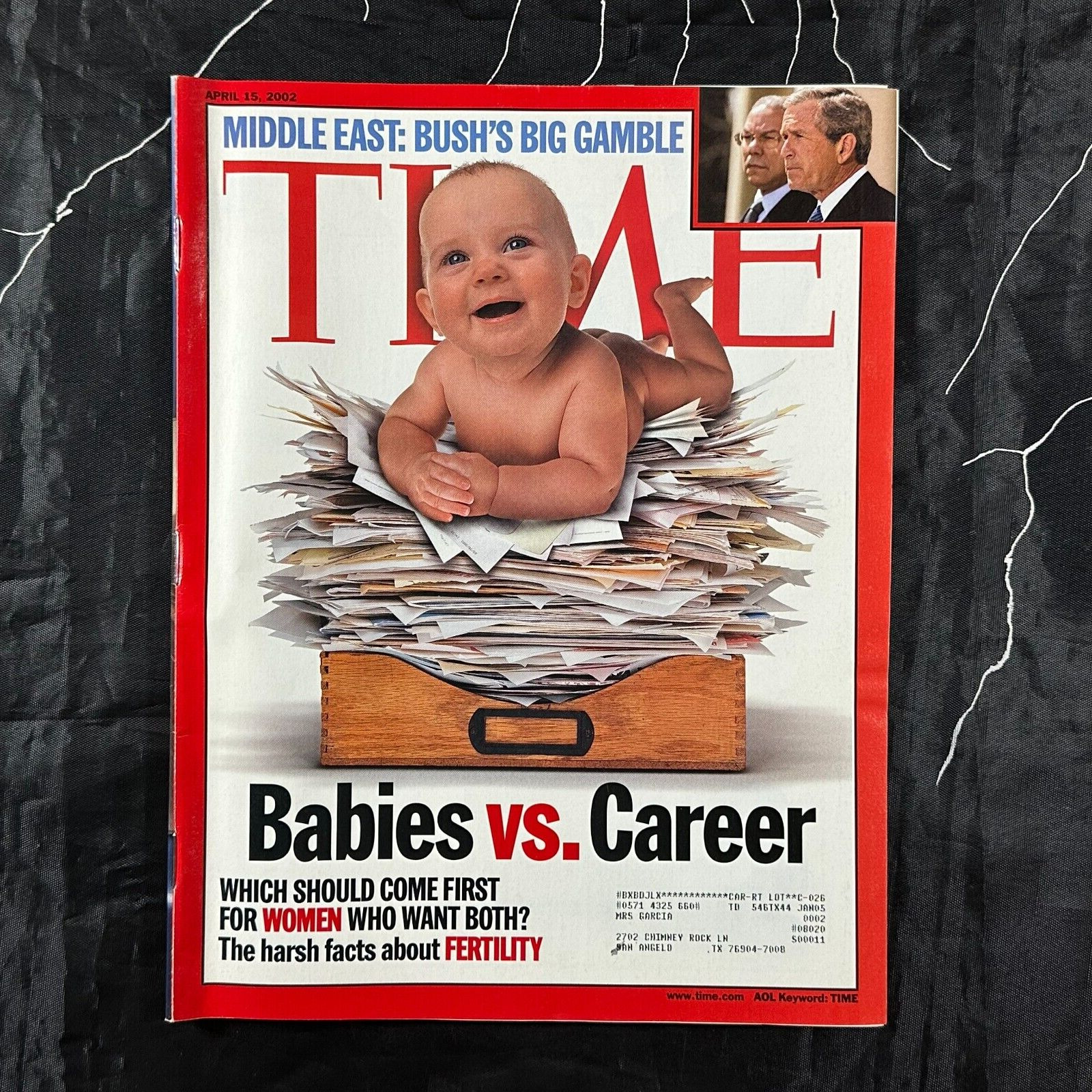Time Magazine April 15, 2002- Babies Vs. Career 