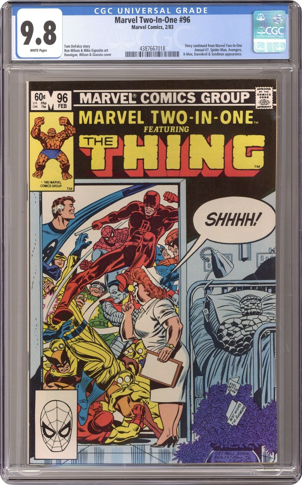 Marvel Two-in-One #96 CGC 9.8 1983 4387667018