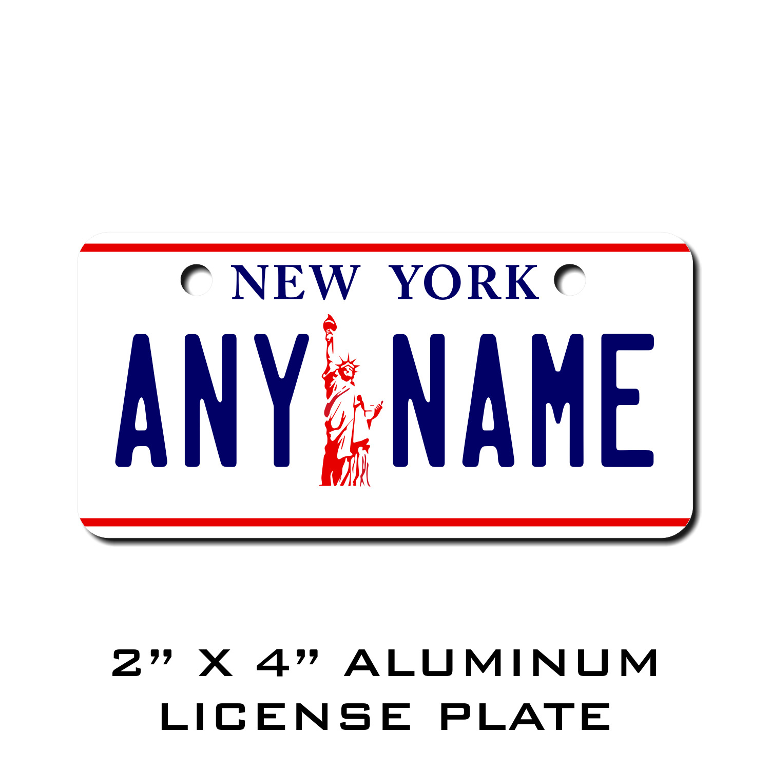 Personalized New York License Plate 5 Sizes Mini to Full Size 