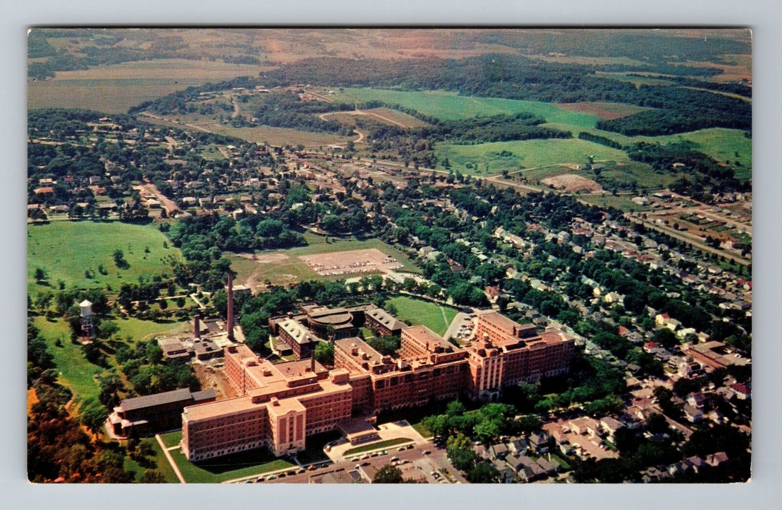Rochester MN-Minnesota, Aerial View of St Mary\'s Hospital, Vintage Postcard