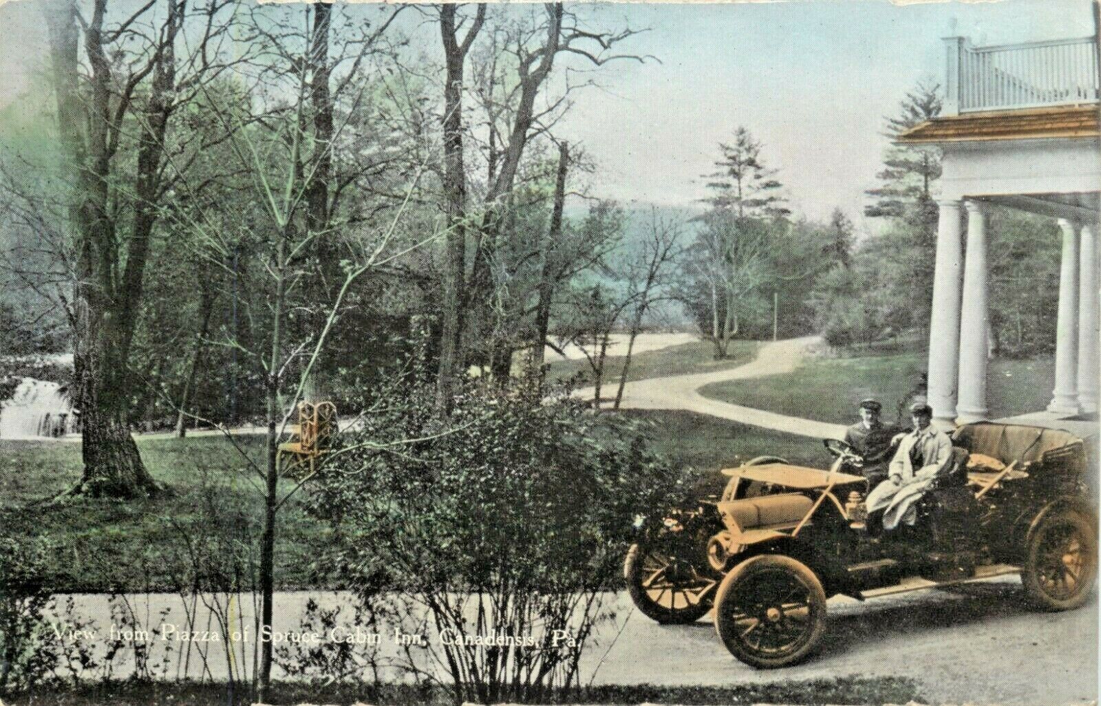 The View From The Piazza of the Spruce Cabin Inn, Canadensis, PA 1911