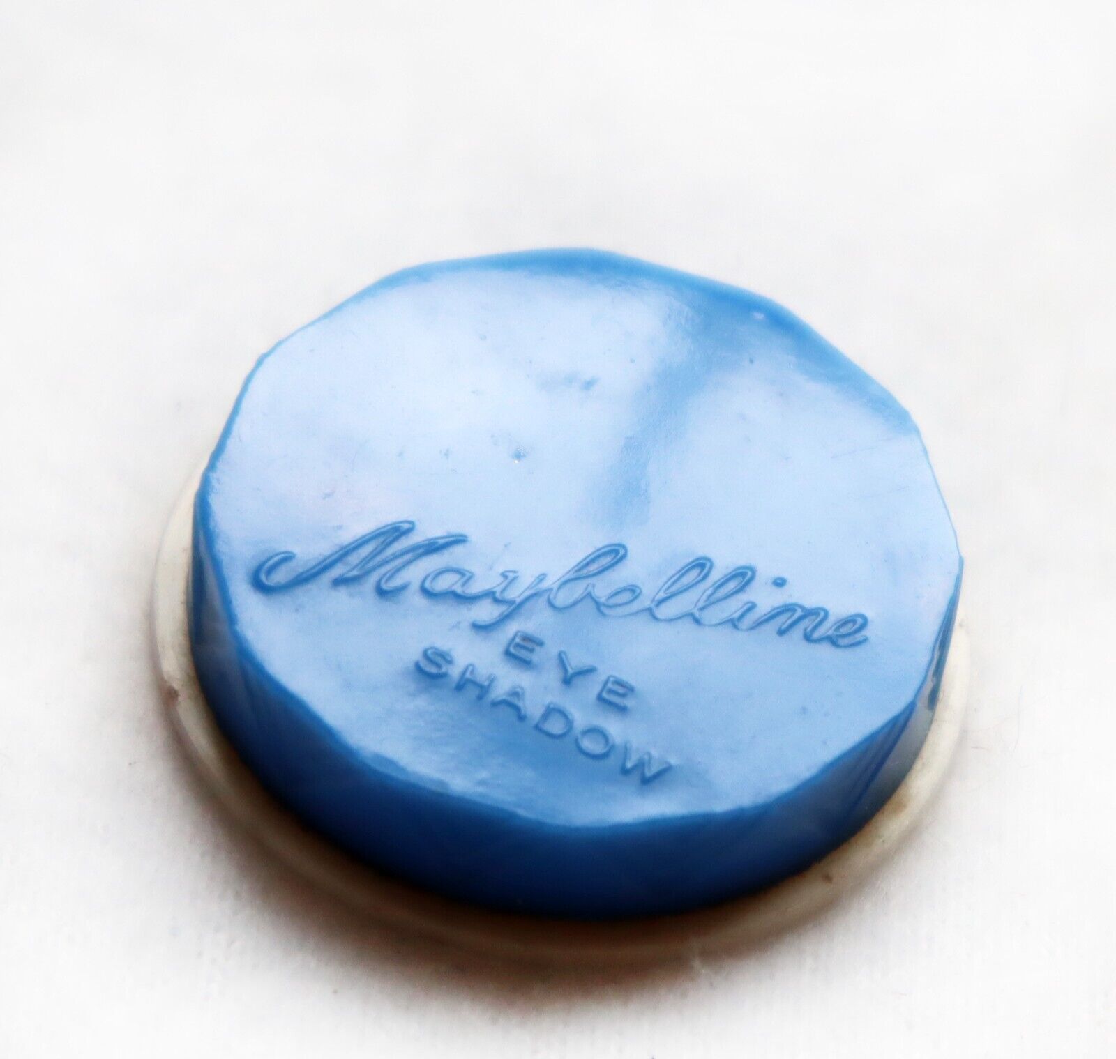 Vintage 1930s MAYBELLINE Creamy Eyeshadow Blue Grease Celluloid Case Chicago USA