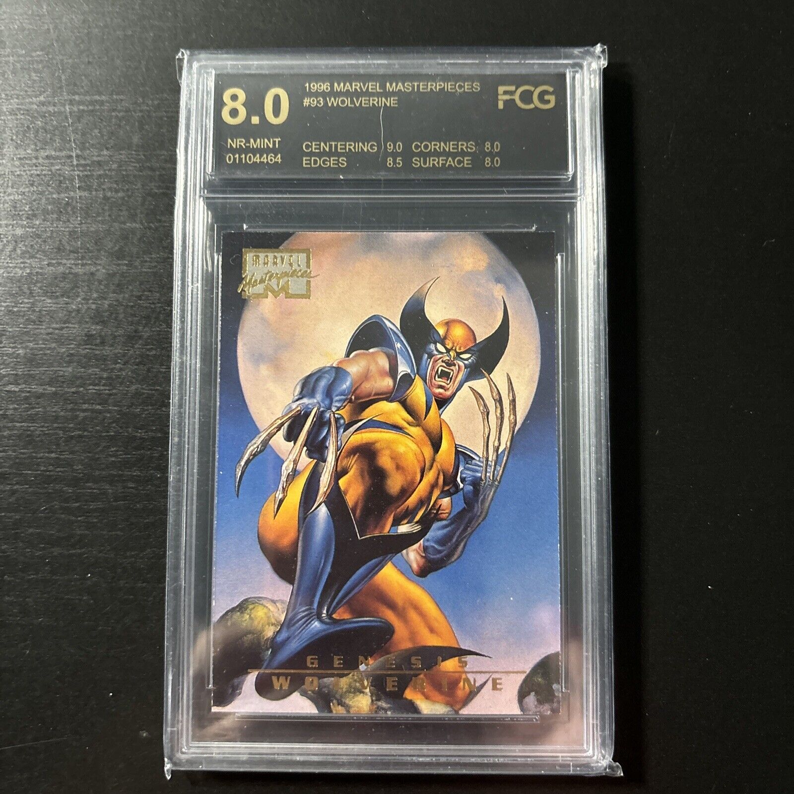 1996 Marvel Masterpieces Wolverine  Card #93 FCG 8.0