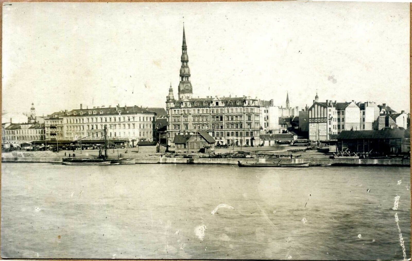 Latvia 1910\'s? Riga Daugava Postcard