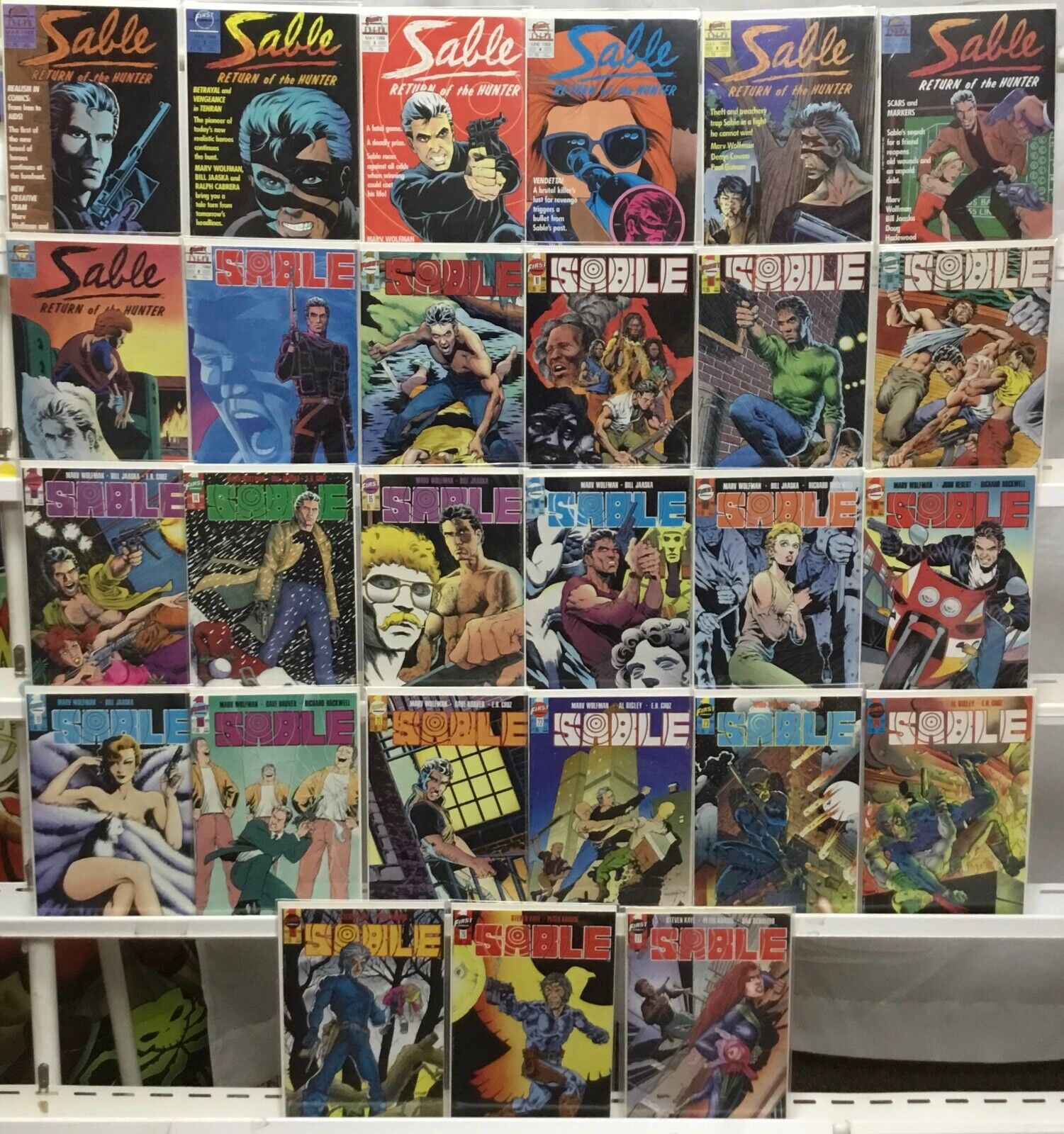 First Comics Sable #1-27 Complete Set VF 1988