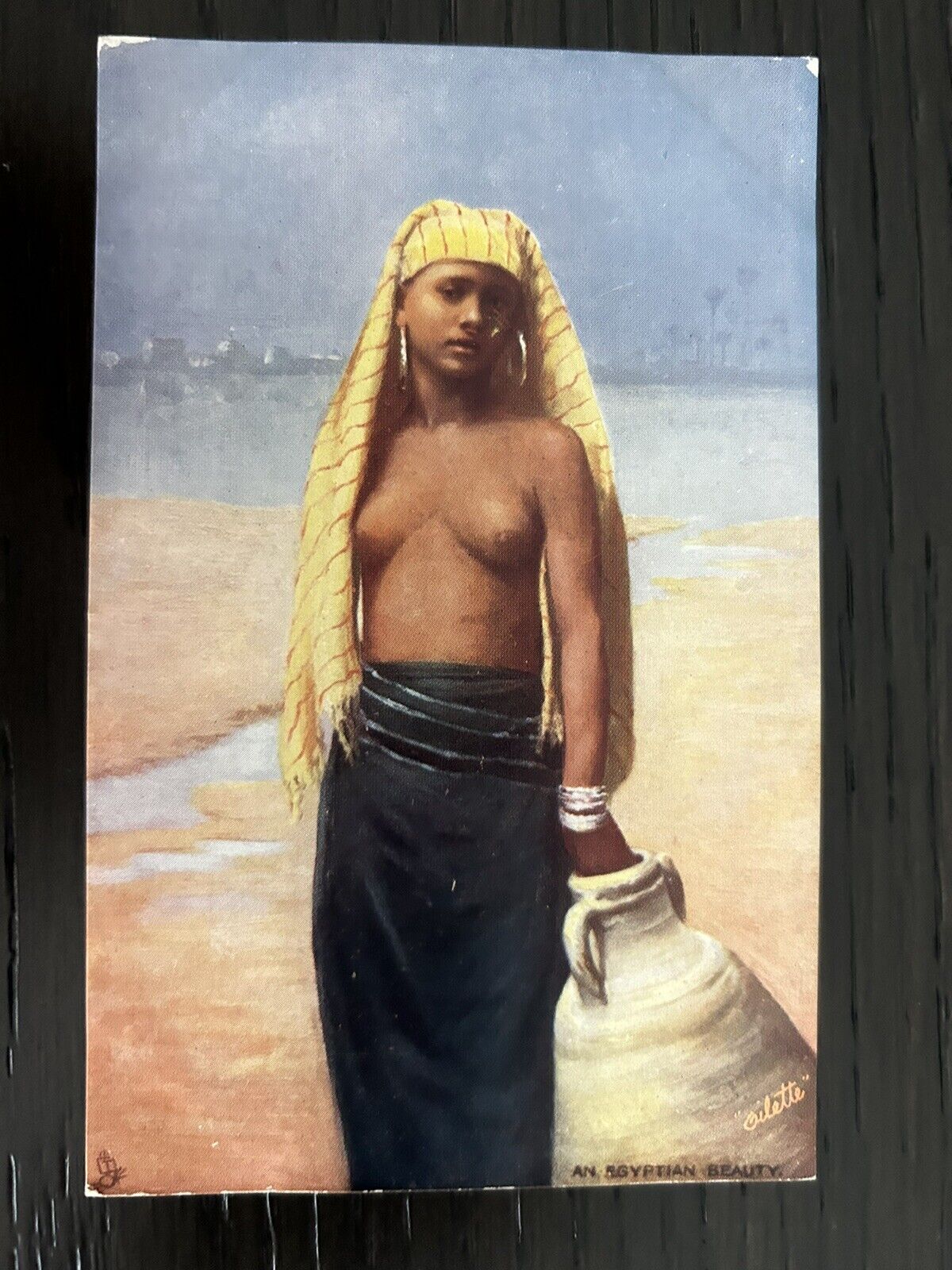 Egyptian Beauty Postcard 1920s