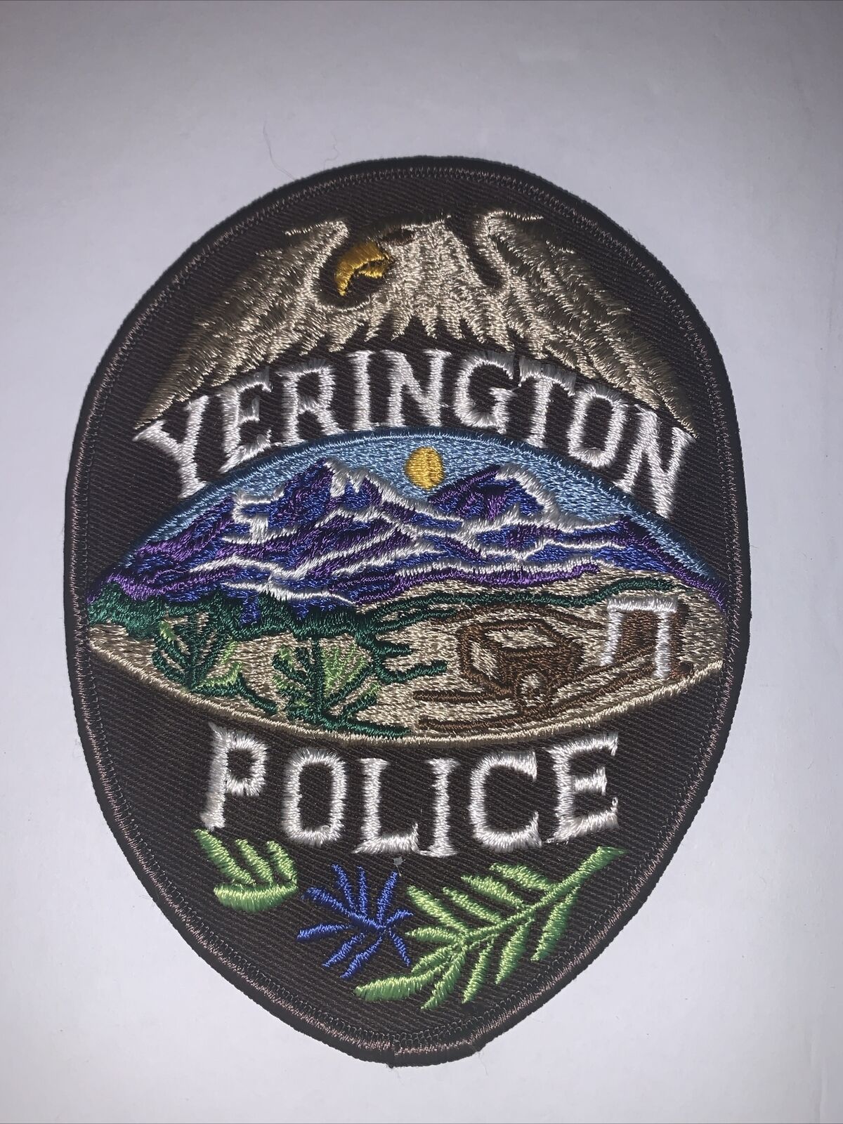 Large City Of Yerington  Nevada NV Police Embroided Patch