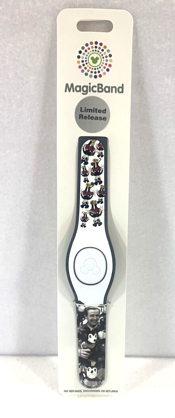 Disney Parks MagicBand Vintage Walt/Mickey Mouse UN-LINKED -  LIMITED EDITION