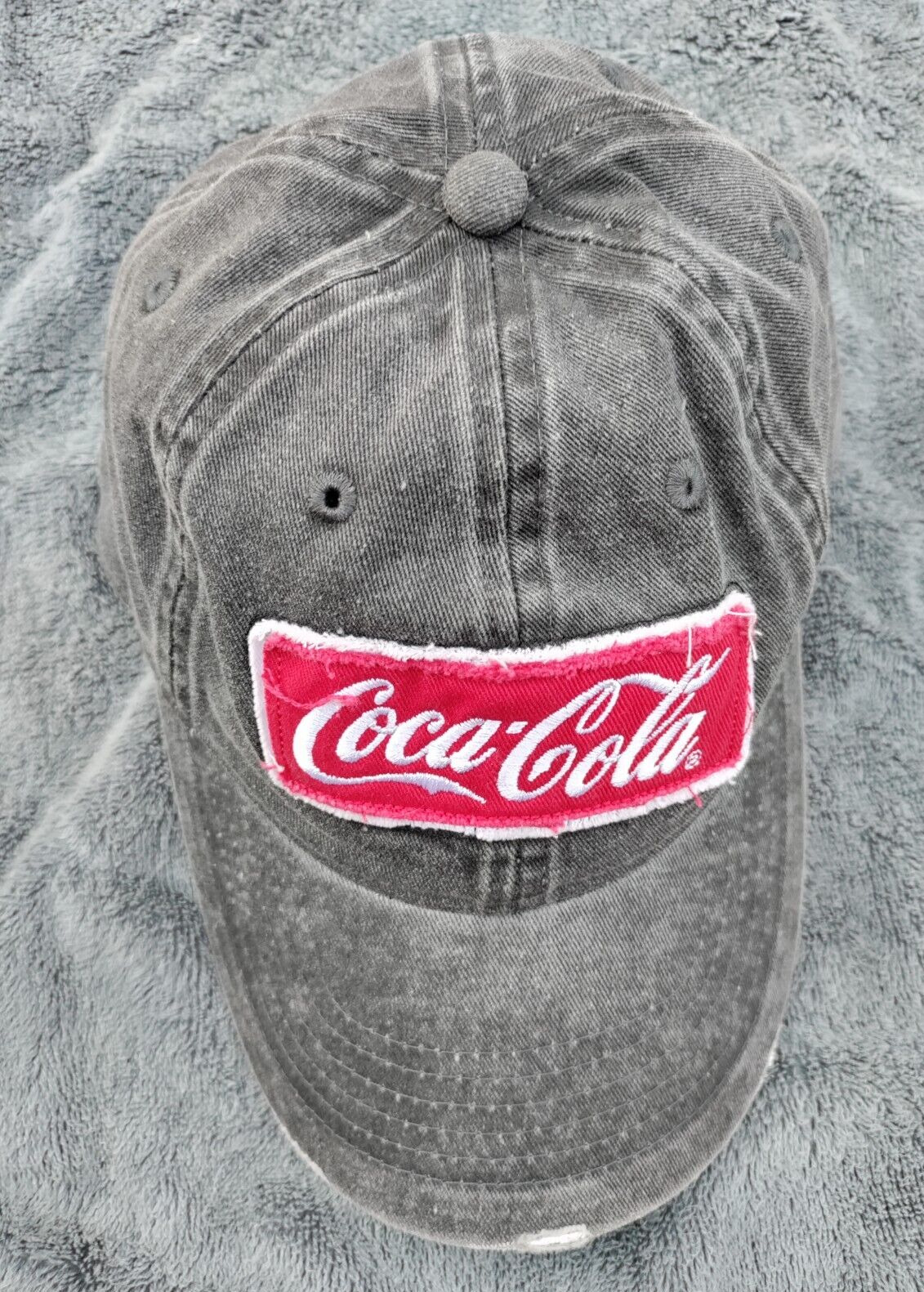 VTG Coke Coca Cola Hat Cap 6 Panels Hat Adjustable One Size 100% Cotton Ball cap