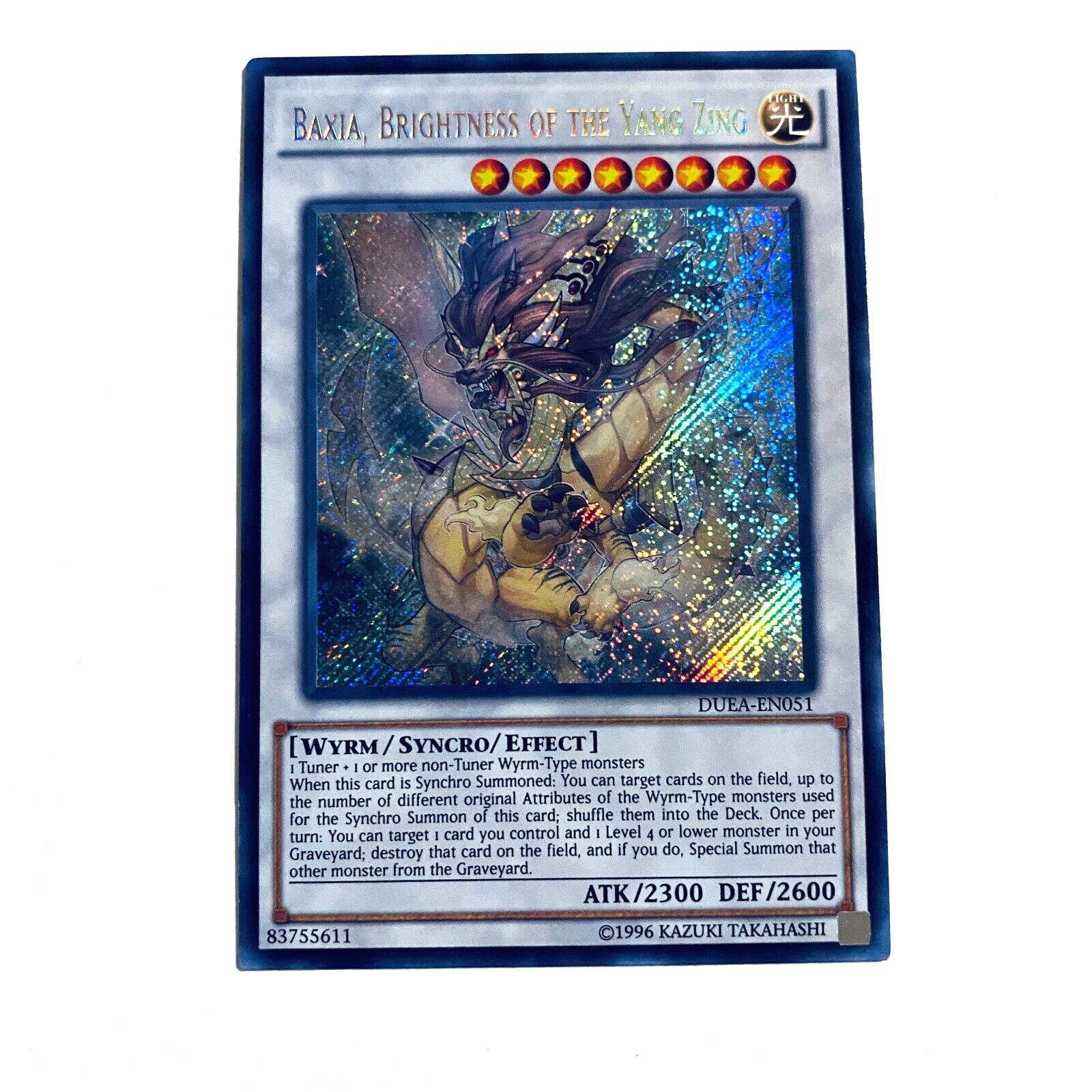 Yugioh Baxia, Brightness of the Yang Zing Ultimate DUEA-EN051 Lightly Played LP