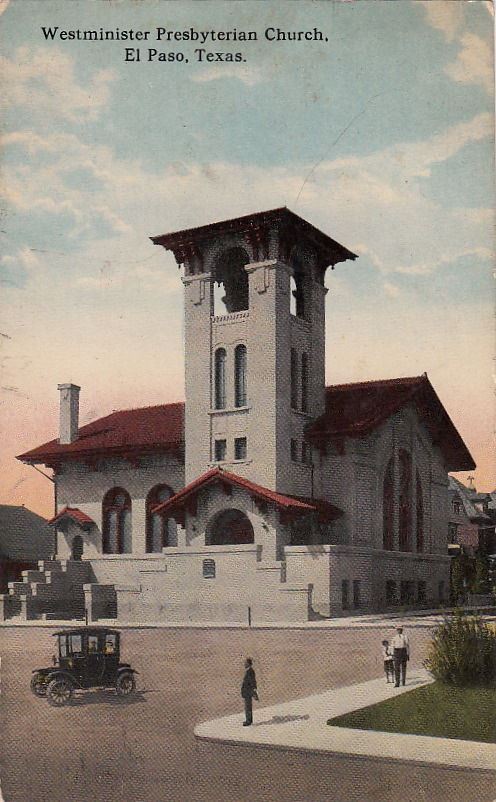 Postcard Westminster Presbyterian Church El Paso TX 
