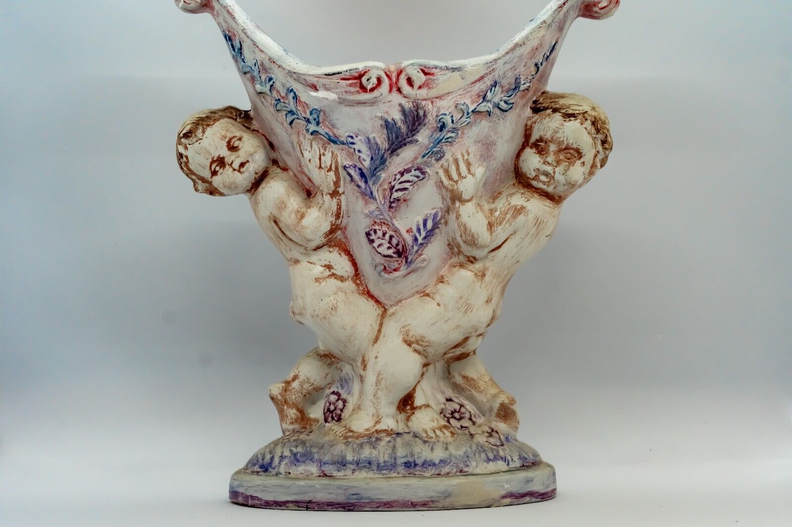 Fontanini Style Cherubs Vase
