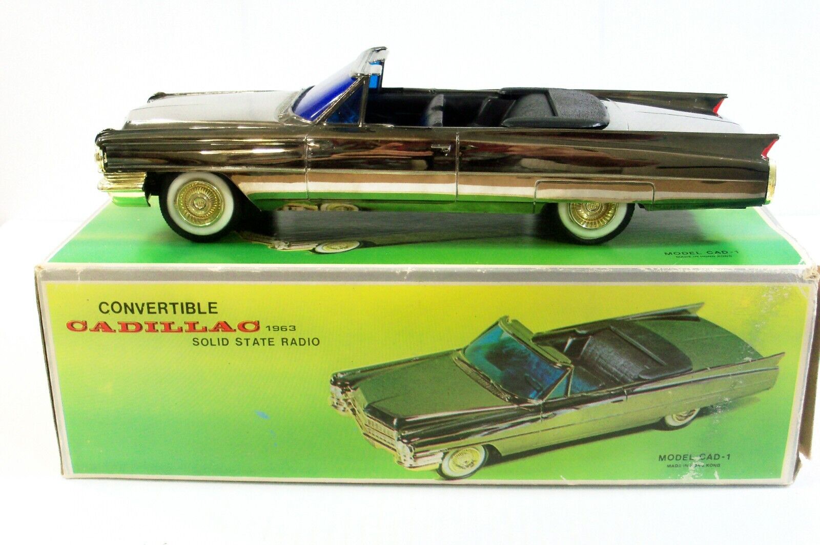 VINTAGE 1963 CADILLAC CONVERTABLE SOLID STATE RADIO MODEL CAD-1*NEW*TESTED*