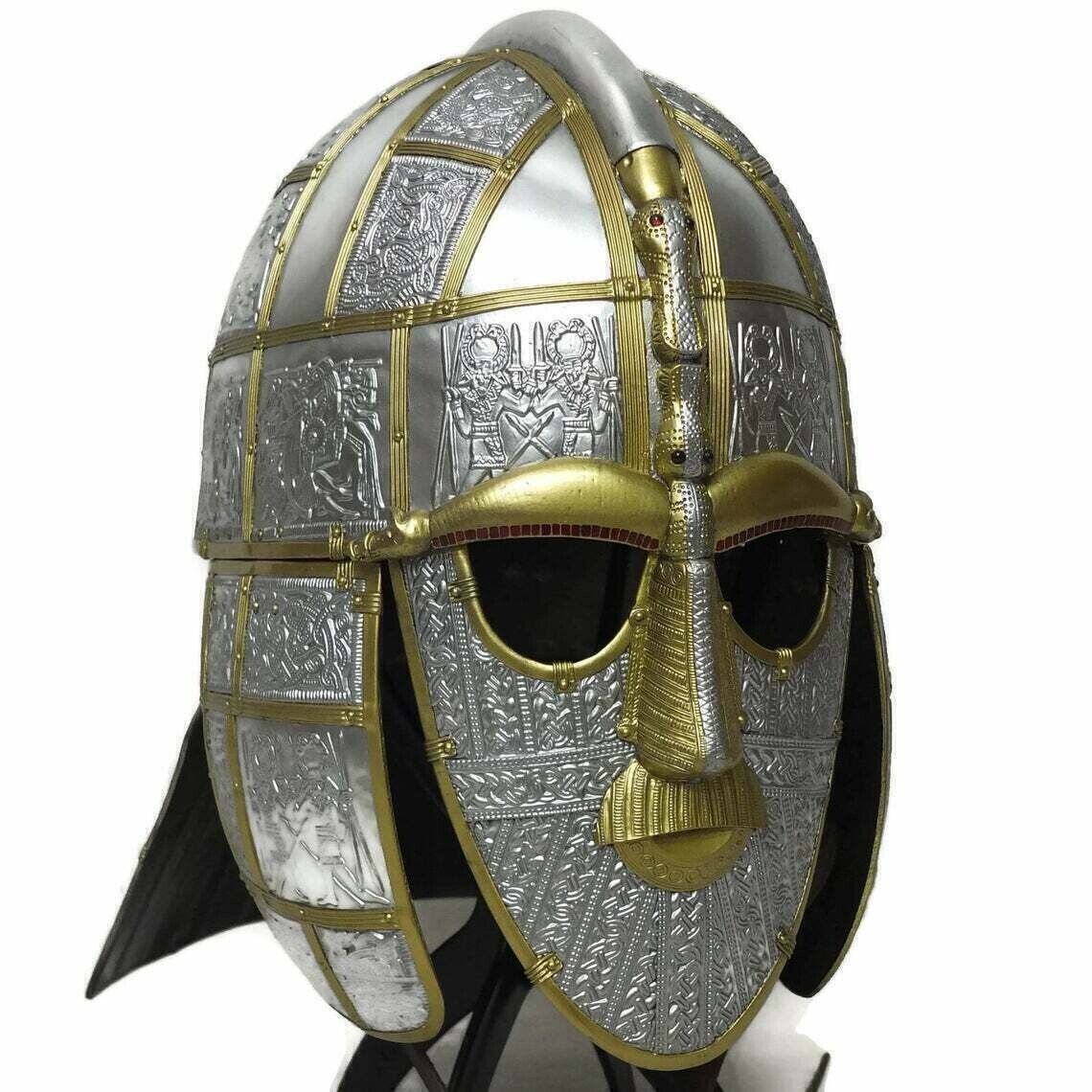 WEEKEND SALE Sutton hoo helmet 7th Century Anglo Saxon Pre Viking helmet