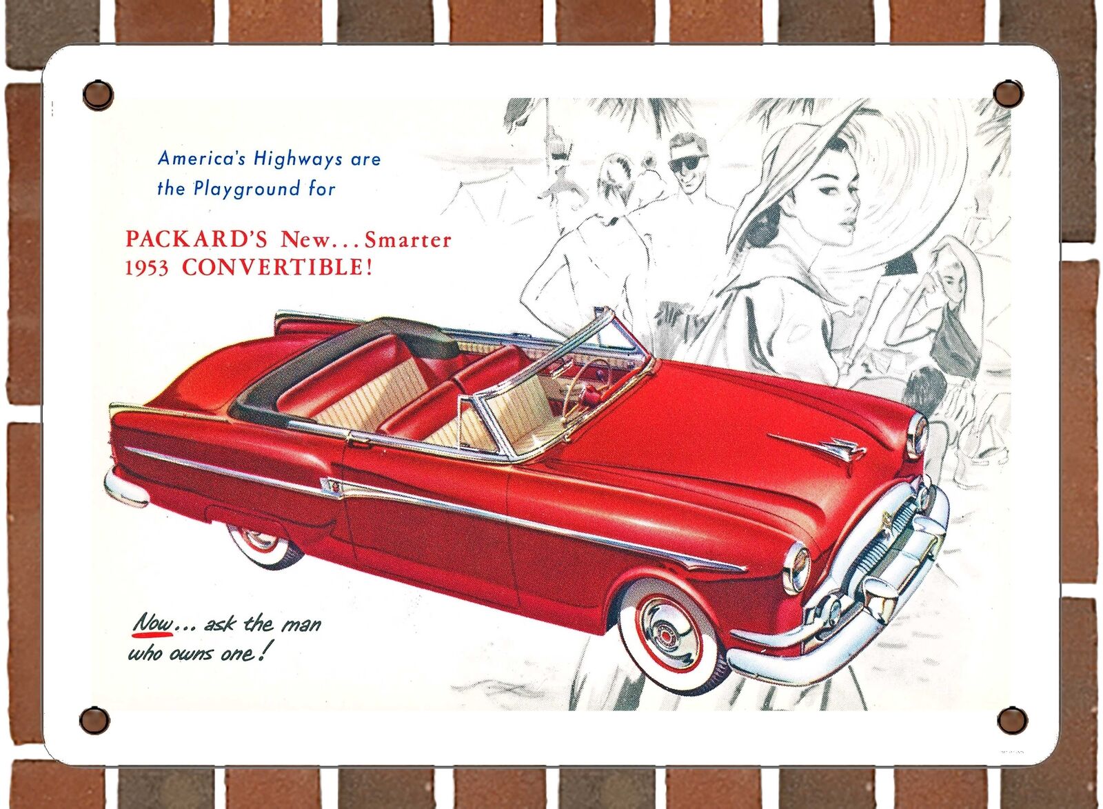 METAL SIGN - 1953 Packard Convertible - 10x14 Inches