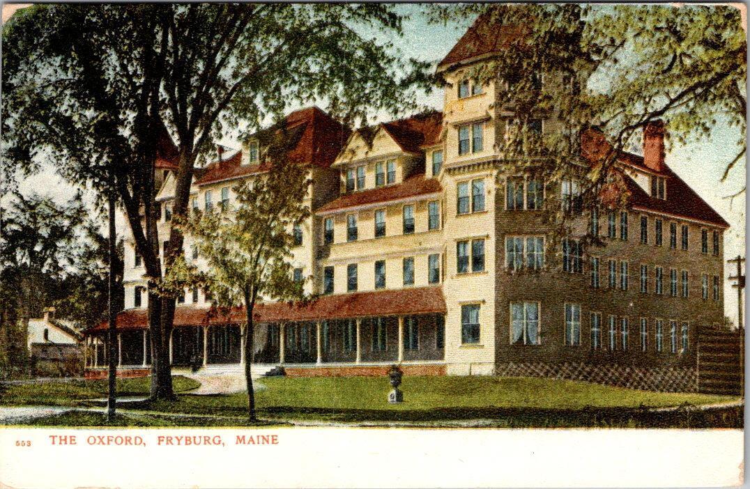 Fryeburg, ME Maine  THE OXFORD HOTEL  Oxford County  ca1900\'s UDB Postcard
