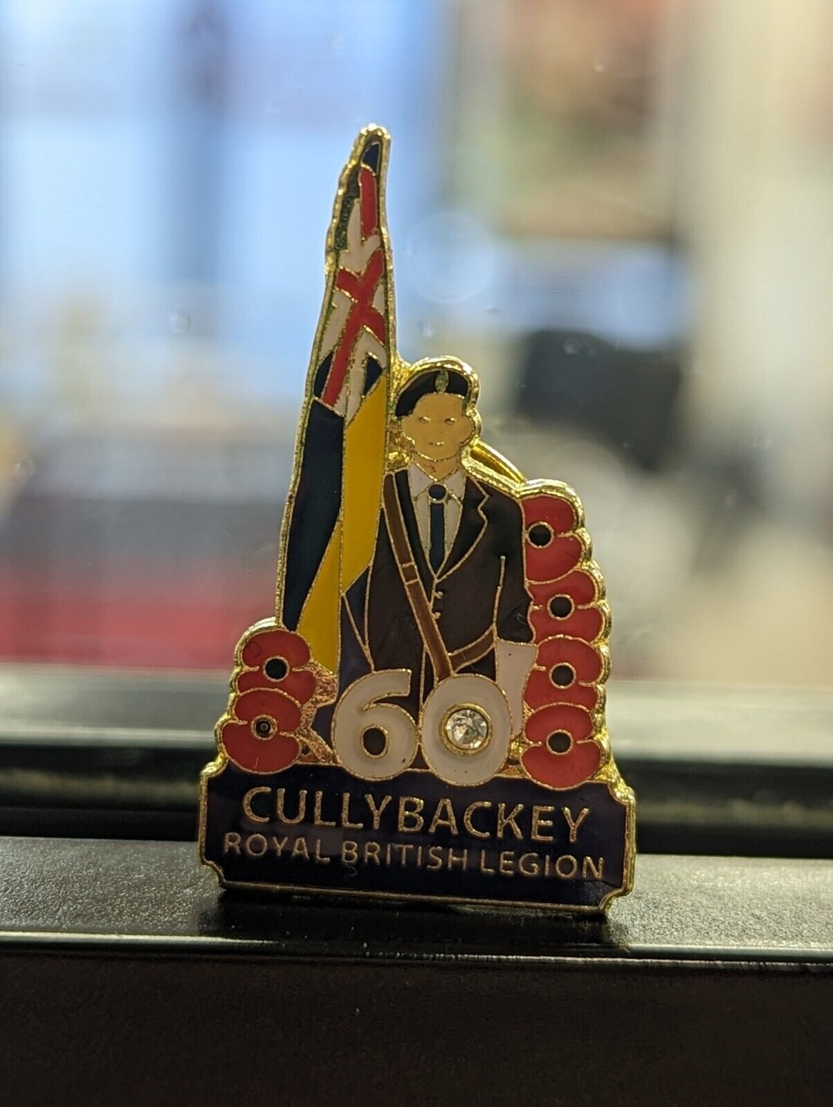 Royal British Cullybackey Poppies Remembrance Badge