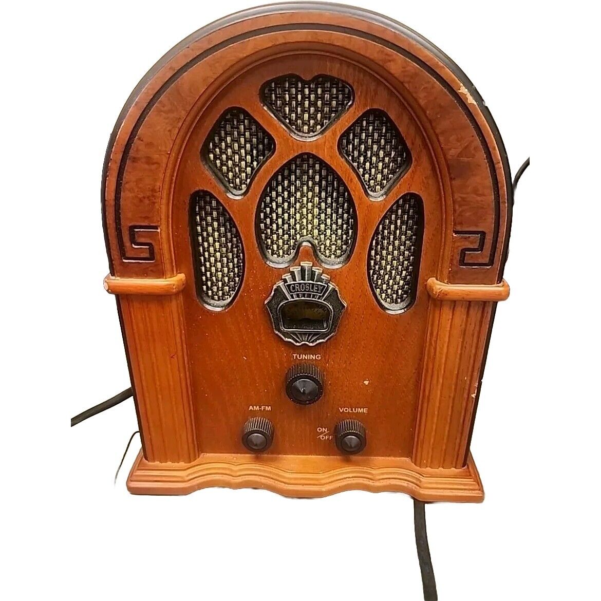 CROSLEY RADIO PORTABLE AM FM Model CR31 VINTAGE STYLE LOOKING RADIO WORKS GREAT 
