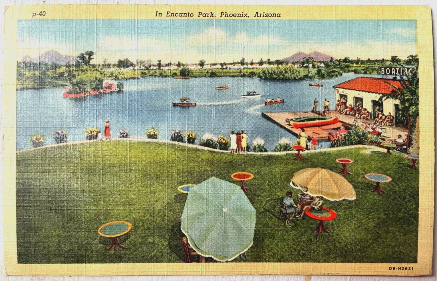 Vintage Postcard 1948 Encanto Park Phoenix Arizona (AZ)