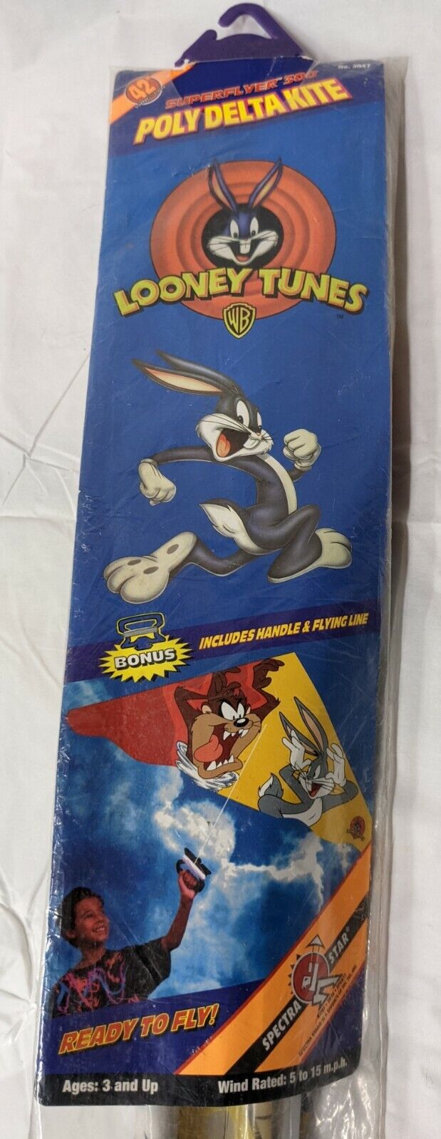 Vintage Looney Tunes Kite. New in Bag - Bugs Bunny & Tasmanian Devil