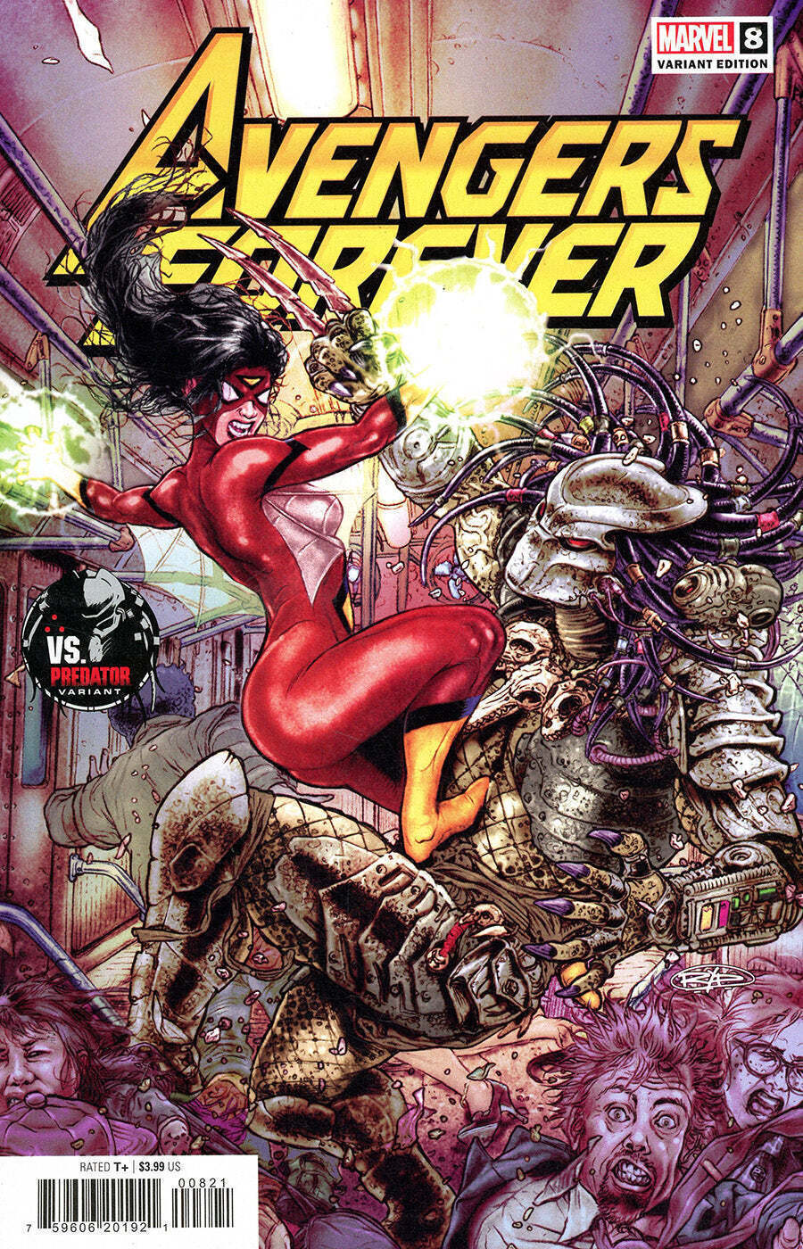 Avengers Forever (2nd Series) #8A VF/NM; Marvel | vs Predator variant - we combi