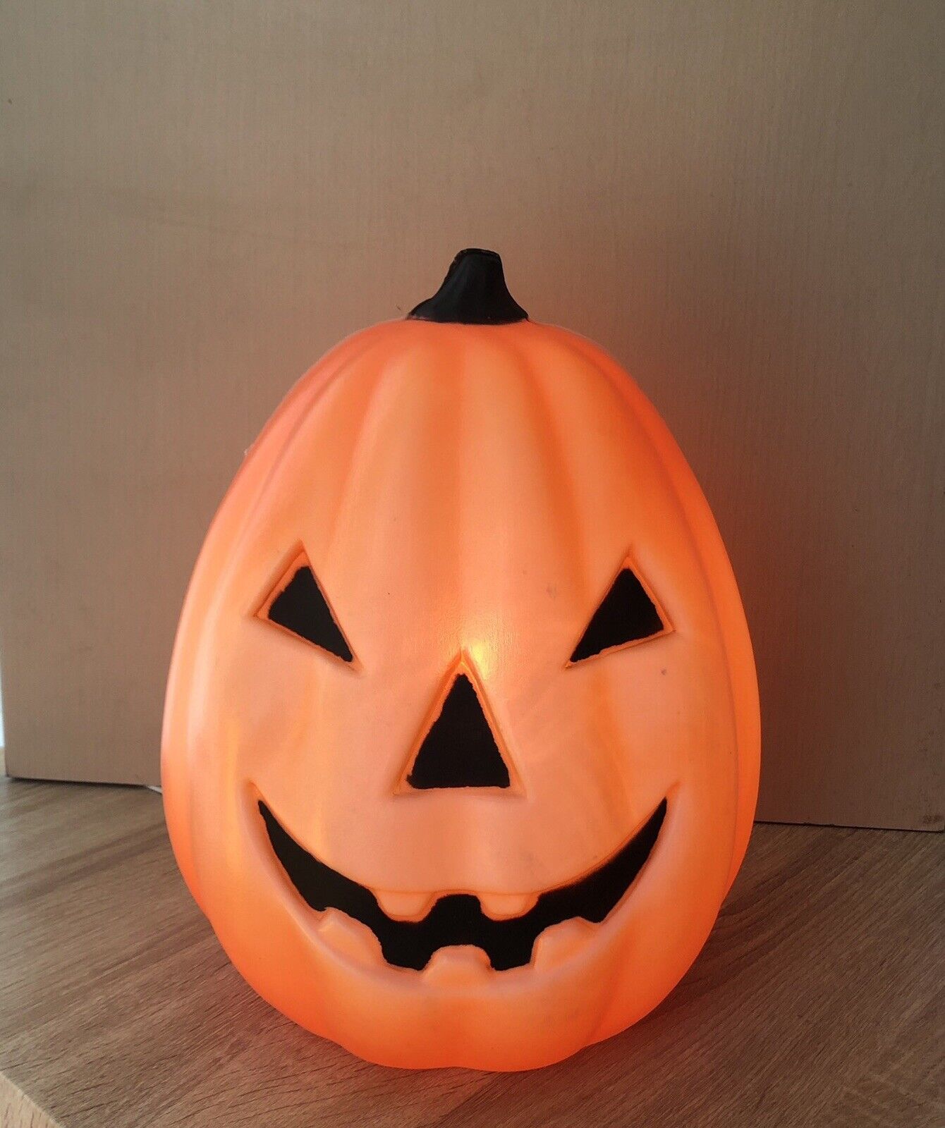 Vintage 1991  TPI 13” Blowmold Pumpkin Halloween Blow Mold Outdoor Decor