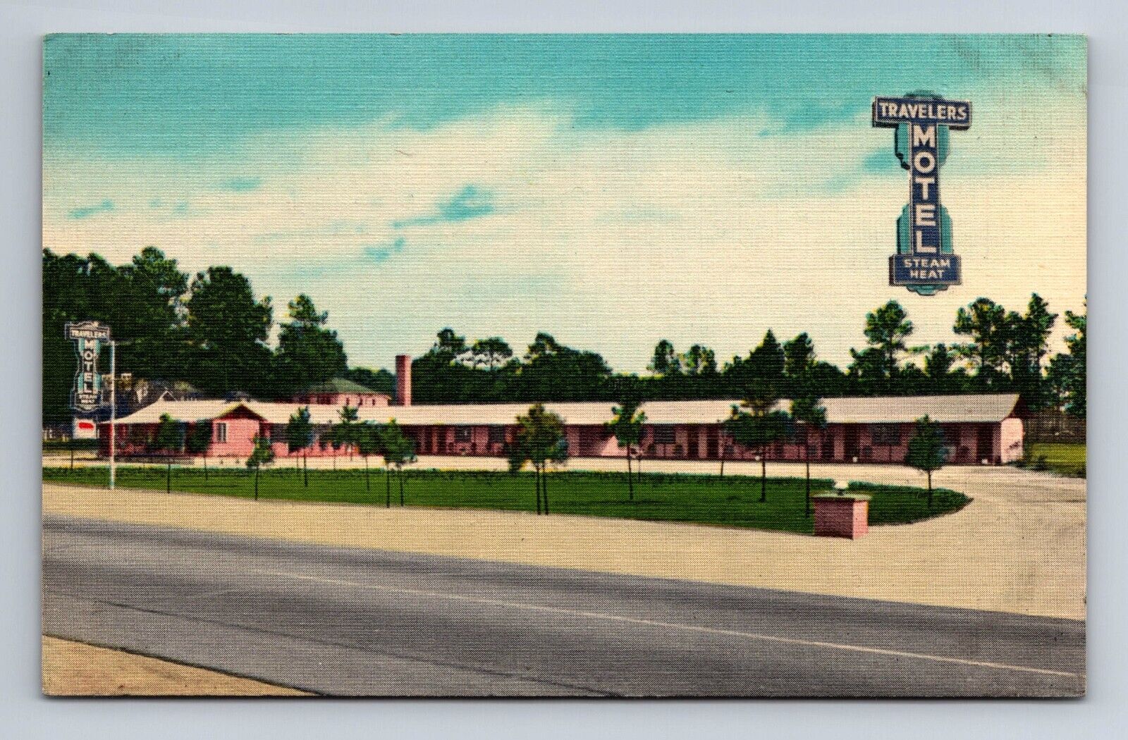 Travelers Motel Florence South Carolina SC Postcard