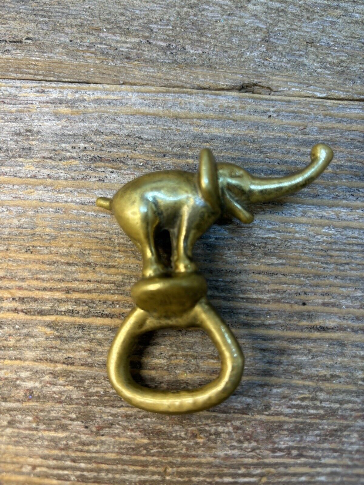 Vintage Solid Brass Bottle Opener ELEPHANT Figurine add Fun To Your Collection