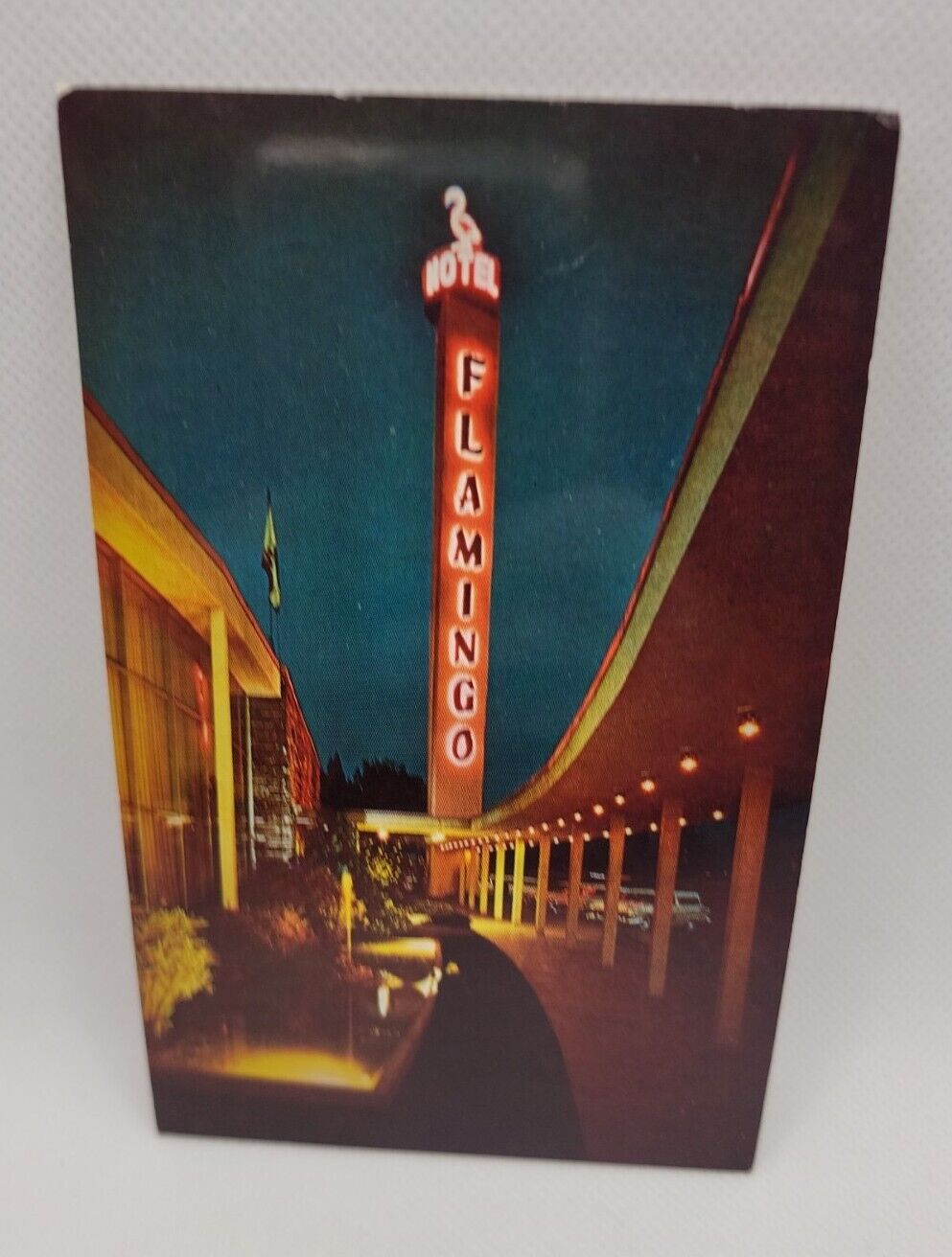 Vintage Postcard Flamingo Hotel Santa Rosa California 