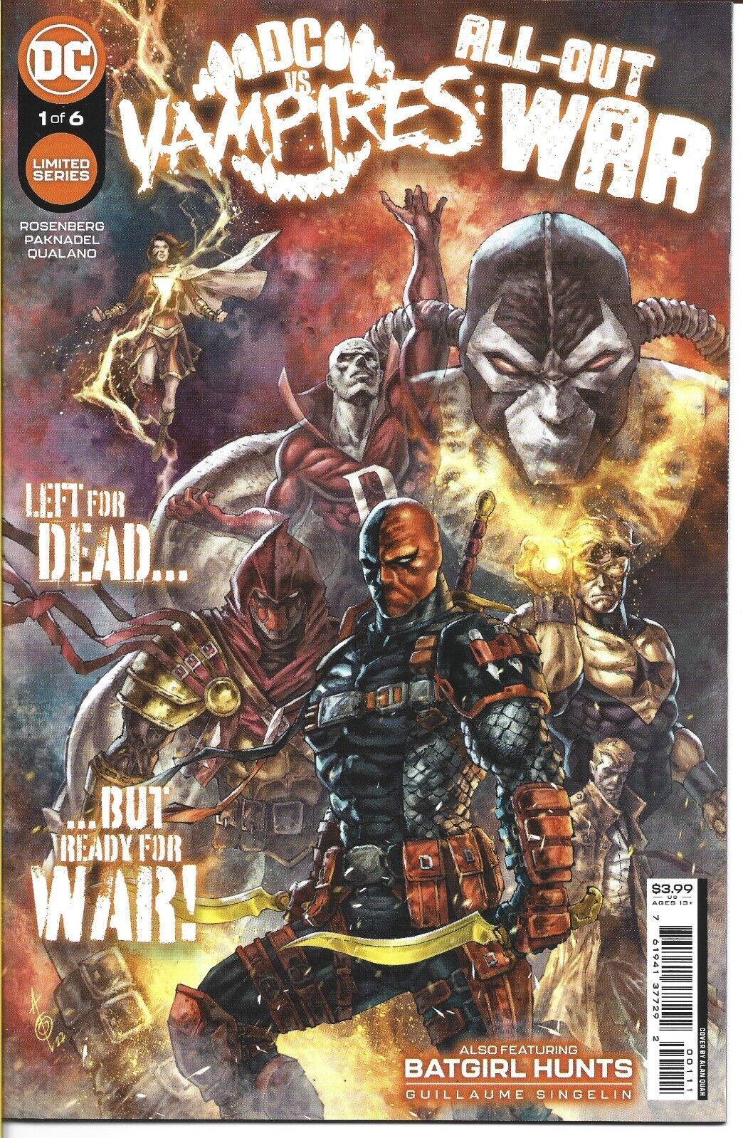 DC VS VAMPIRES ALL OUT WAR #1 DC COMICS 2022 NEW UNREAD BAGGED AND BOARDED