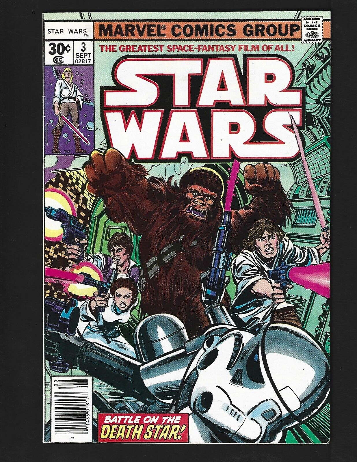 Star Wars #3 (1st Print) FN+ Chaykin 1st Death Star Han Solo Chewbacca Luke Leia