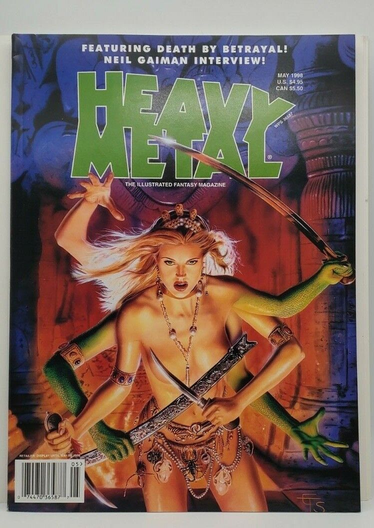 1998 HEAVY METAL MAGAZINE ORIGINAL VINTAGE May Vol #22  #2