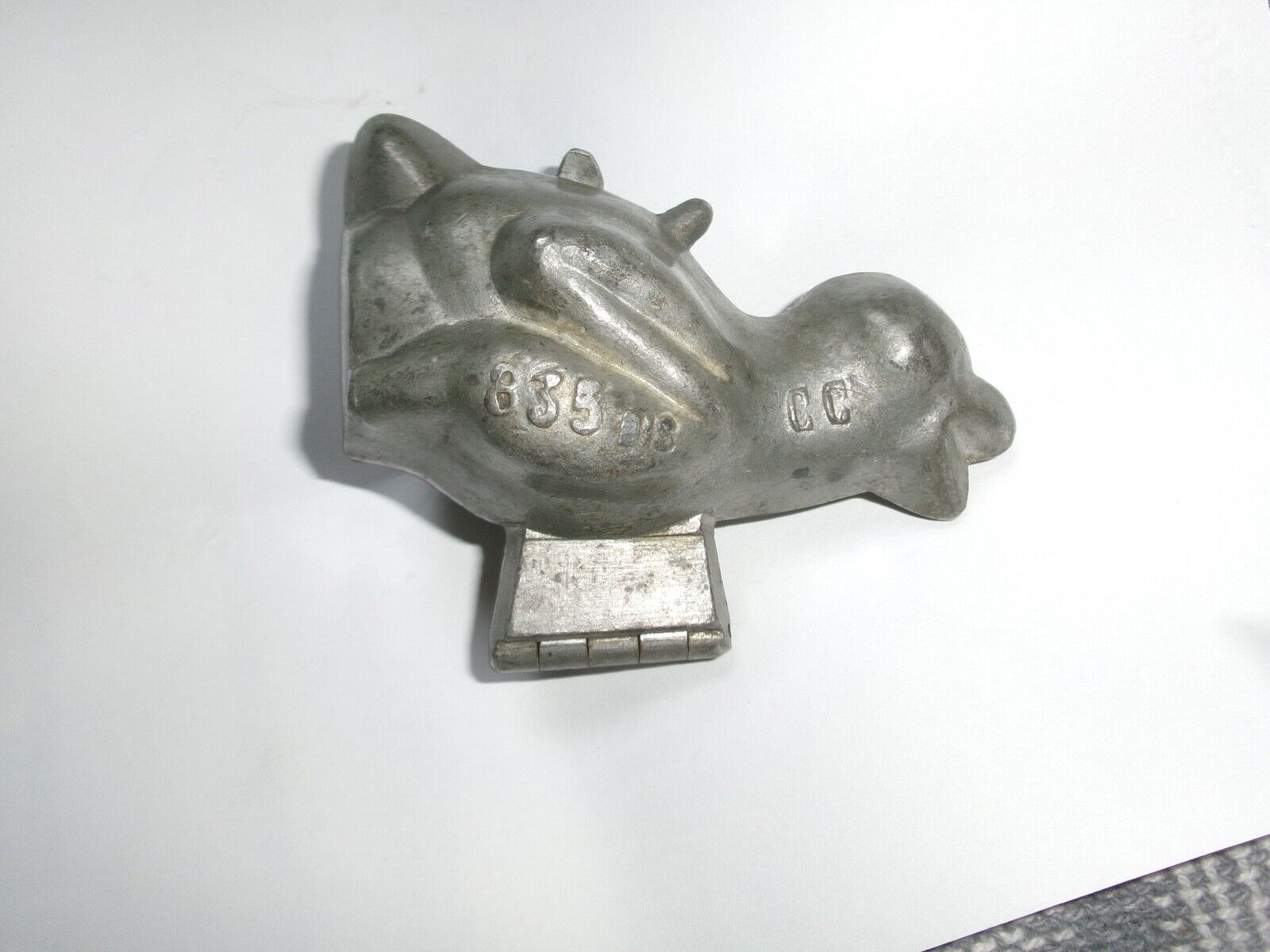 Antique Vintage Metal Pewter? Chick Form Ice Cream Chocolate